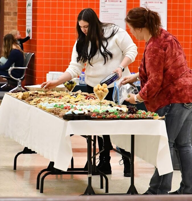 Setting-up Refreshments for after the performance