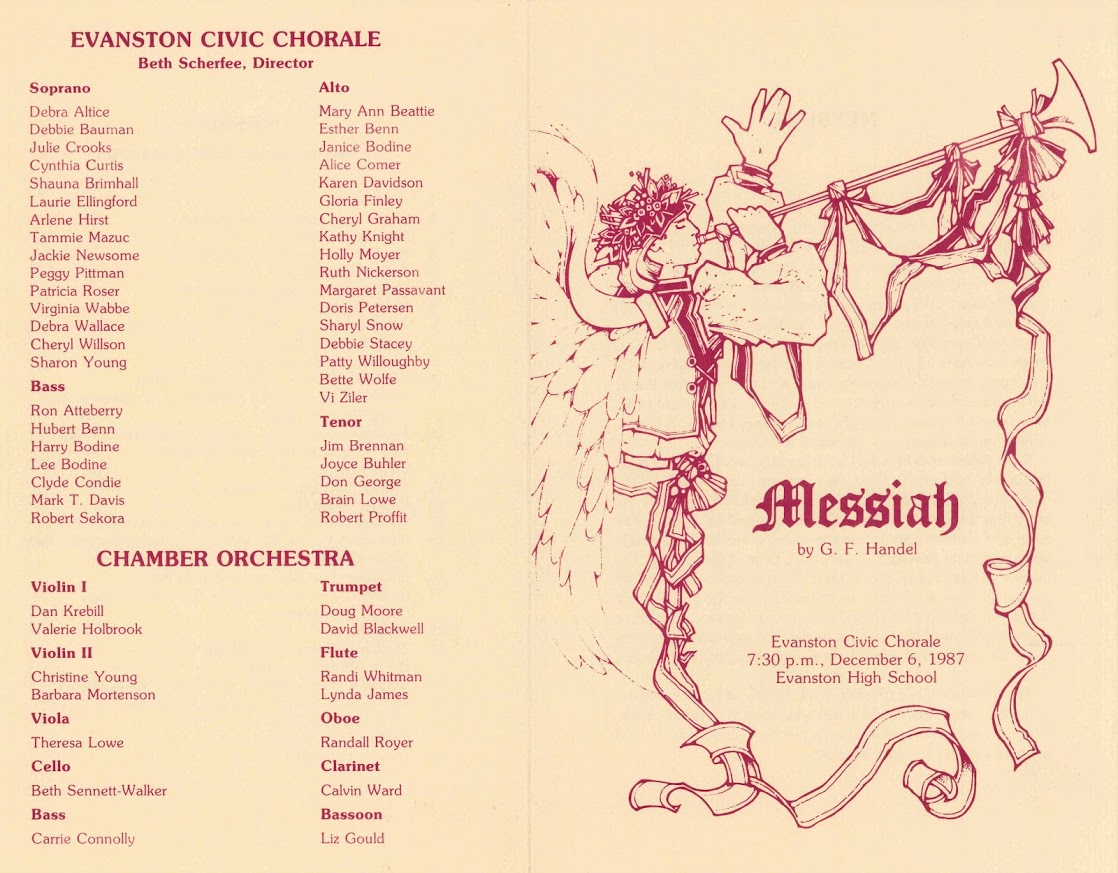 Evanston Civic Chorale - December 1987 - Messiah 1