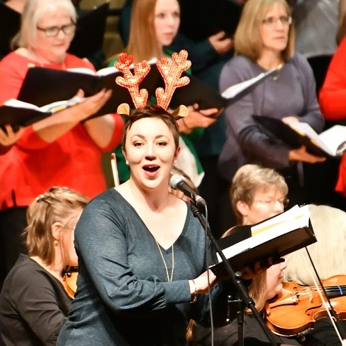 Soloist performance during the 2019 Christmas Concert